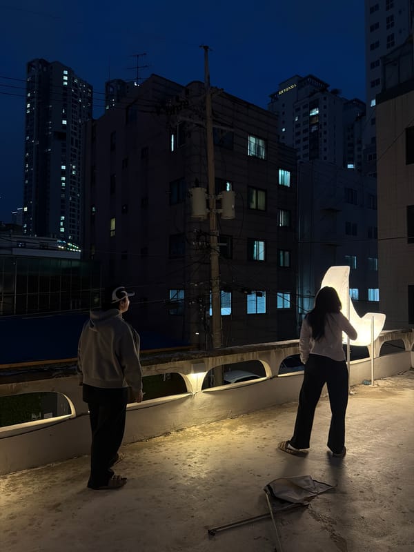 Seoul urban scenes captured including rooftop, studio, illuminated moon