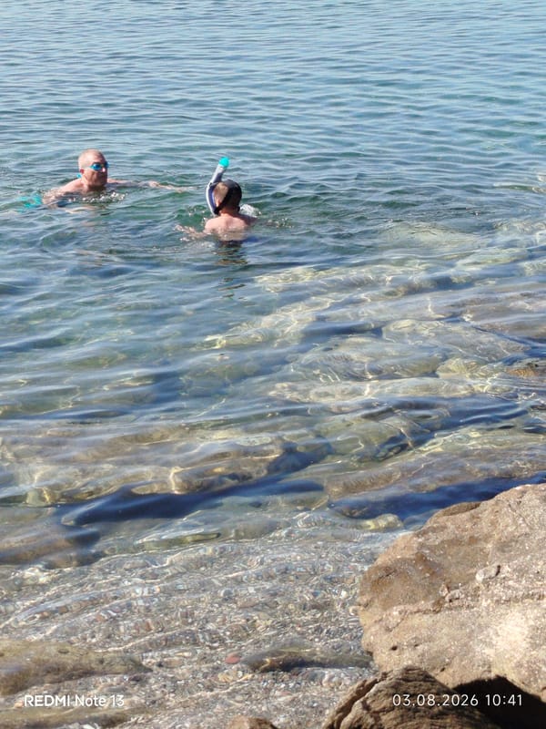 A summer morning on the beaches of Sithonia, Greece
