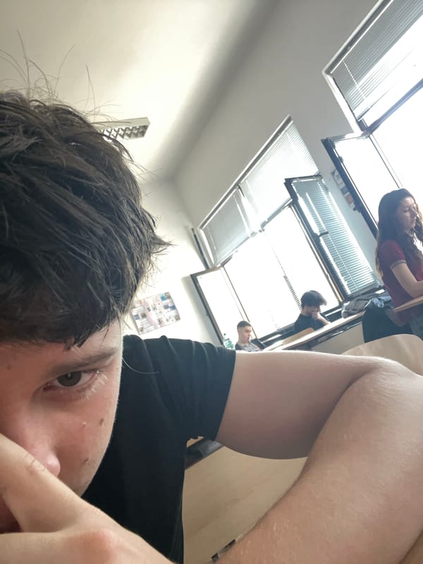 Young people capture morning selfies in Zlatograd, Bulgaria