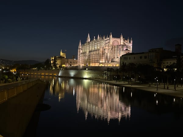 Palma de Mallorca old town, from afternoon streets to lit-up cathedral at night