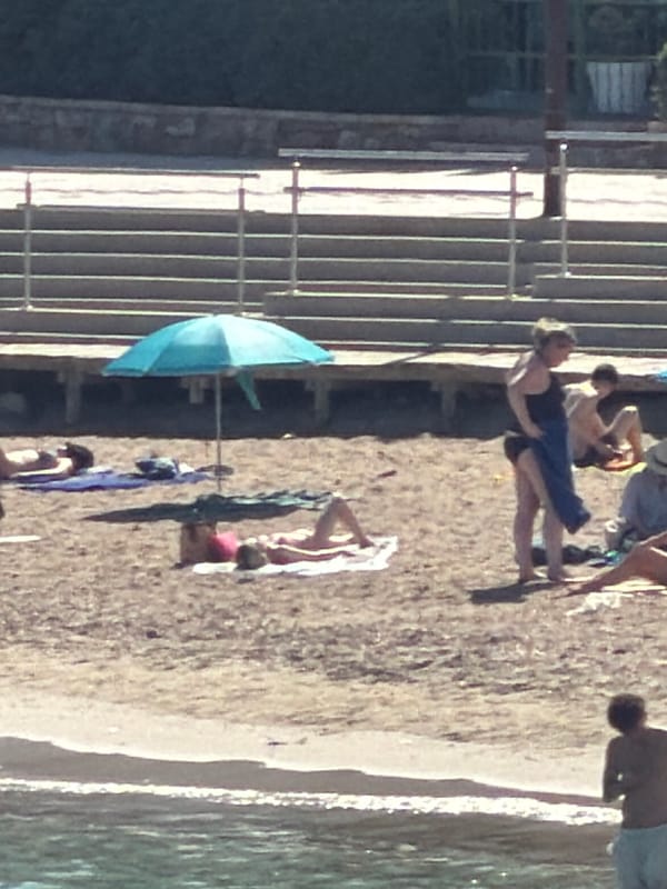 Lazy beach afternoon on the shores of Eivissa
