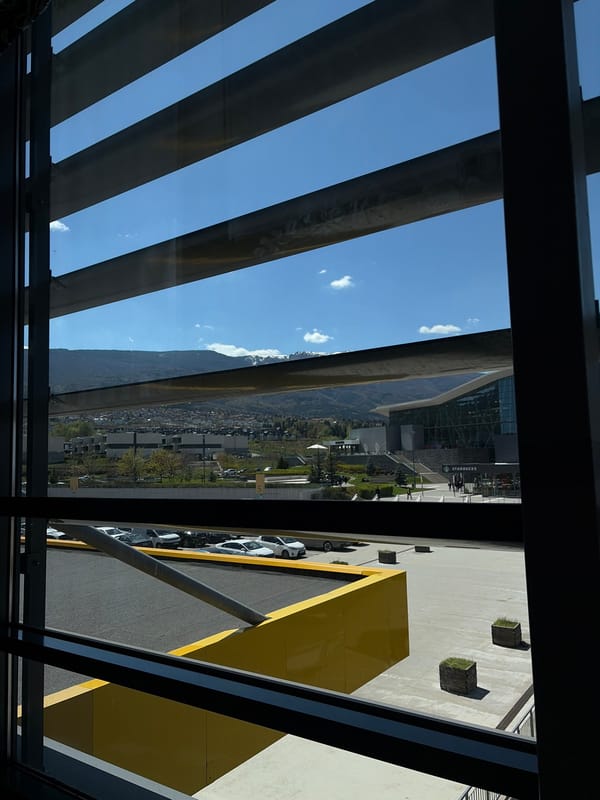 Clear day panoramic view captured from Sofia building