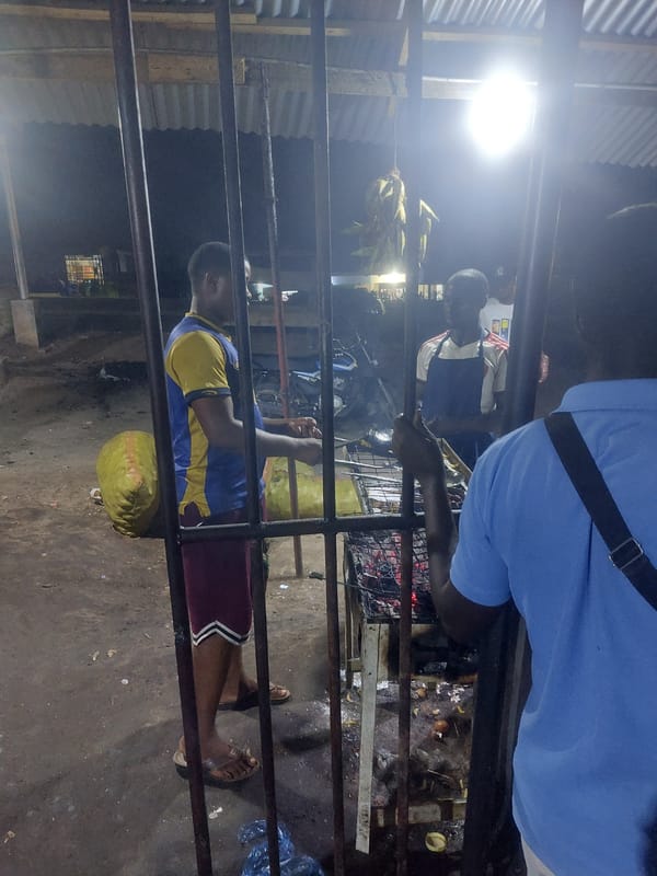 Evening scenes capture bar service and dining in Dar es-Salaam