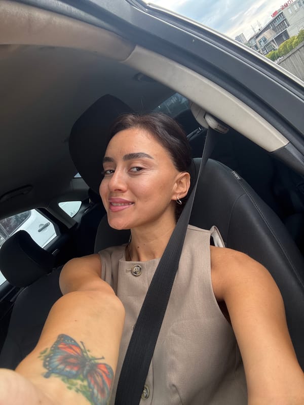 Quick self-shoot from the driver's seat in Tbilisi