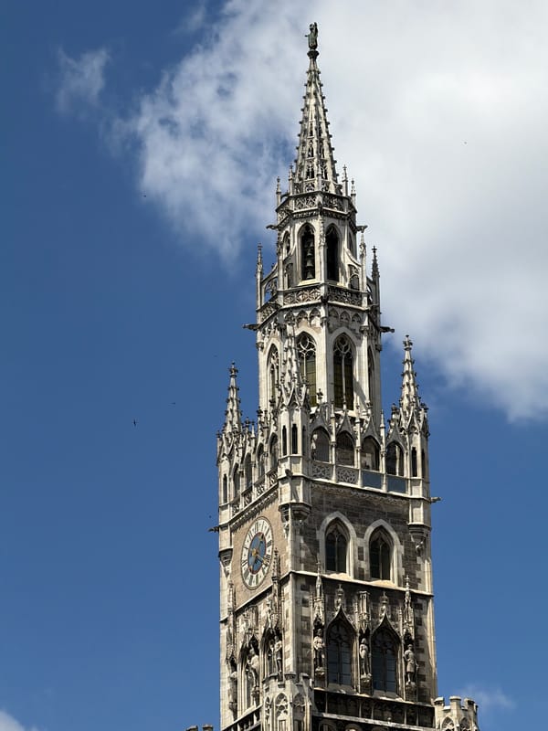 Marienplatz on a clear summer day in Munich