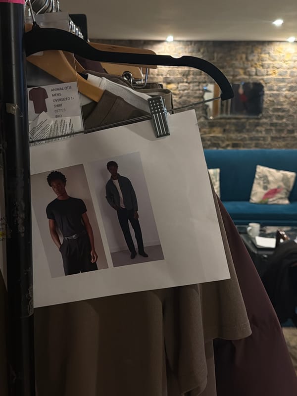 Fashion photography sessions documented across London studios Wednesday morning