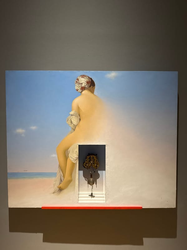 Seoul gallery visitor documents diverse artworks during morning visit