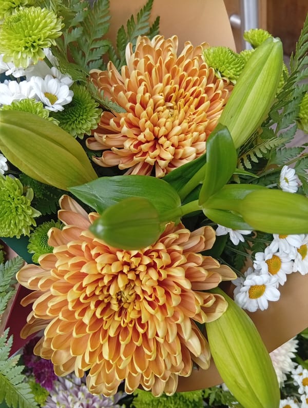 Flower vendor and casual indoor moments captured in Buenos Aires