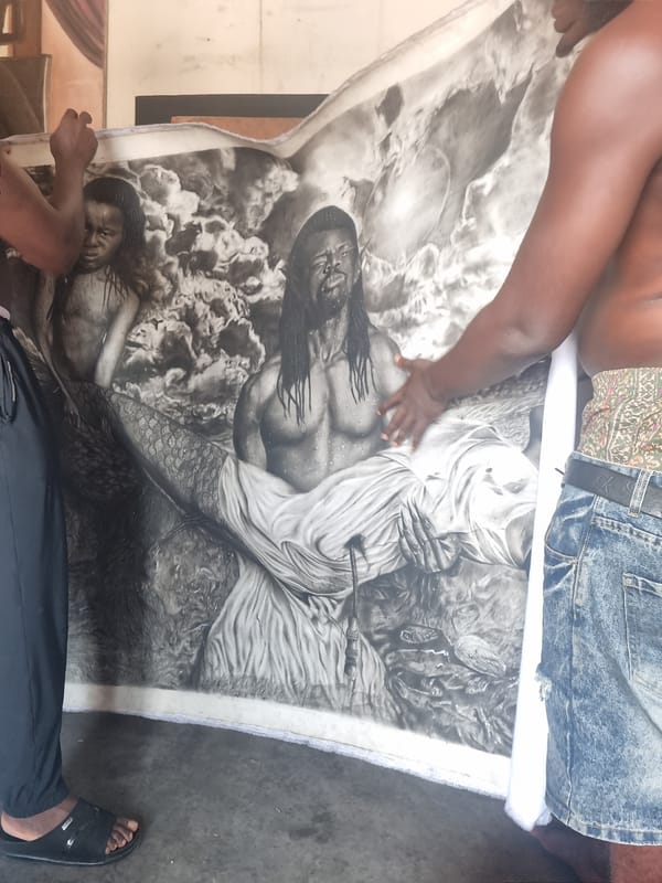 Artist creates detailed drawings in Onitsha studio