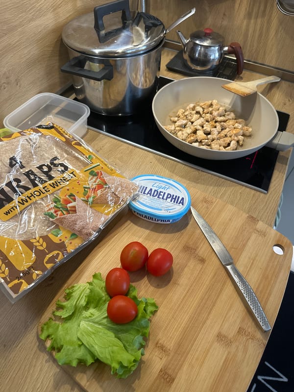 Home cooking session documented in Plovdiv with #ChefsTable hashtag