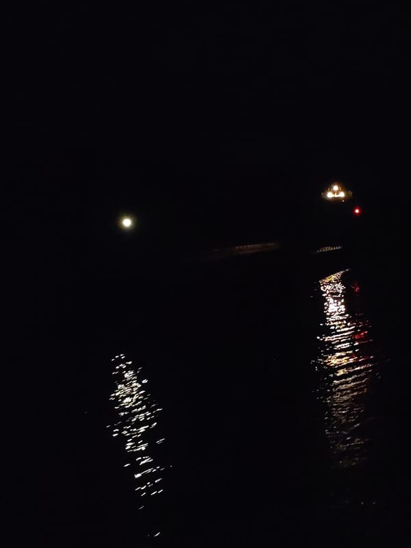 Nighttime water observation and marine radar activity in Russia