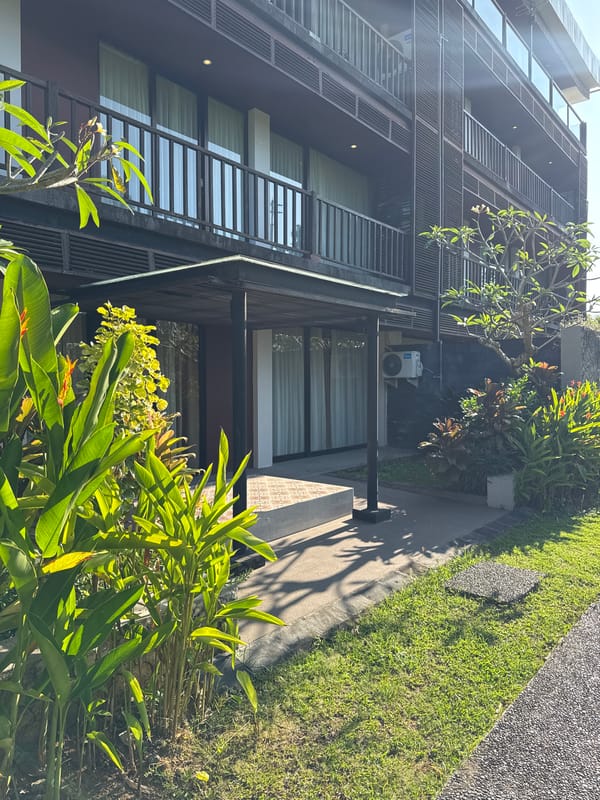 Morning scenes captured at Bali resort during maintenance period