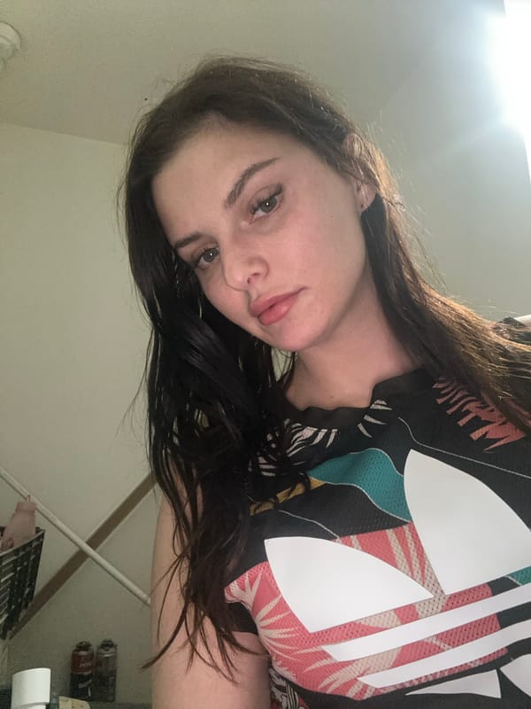 Indoor selfies in Adidas gear, Novoselye, Russia