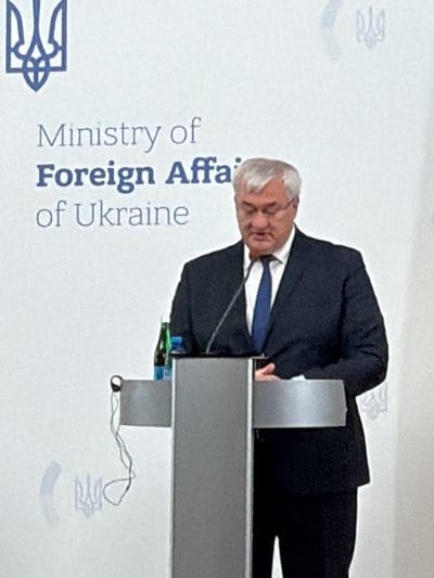 Ukraine-Ireland diplomatic press conference held in Kyiv