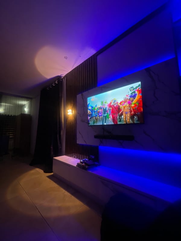 Home entertainment system documented in Lokoja, Nigeria