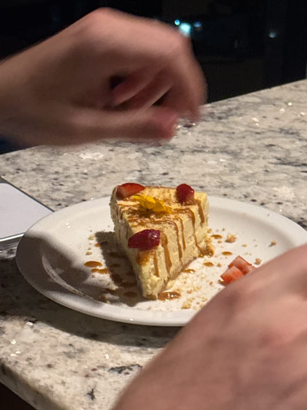 Evening dining experience documented at upscale Cape Town establishment