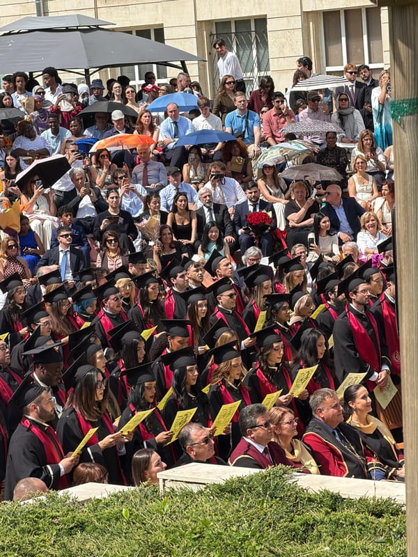 Outdoor graduation ceremony held in Pleven, Bulgaria