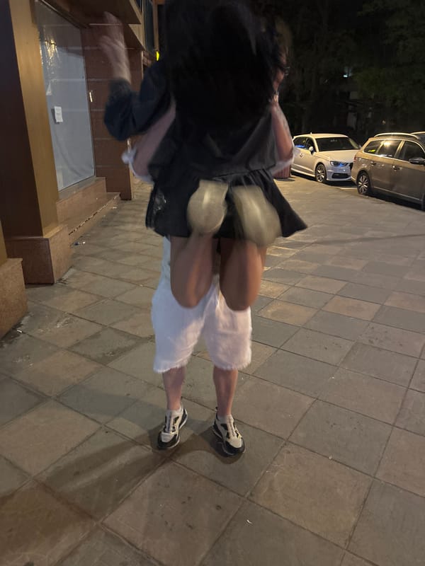 Evening stroll documented through central Plovdiv, Bulgaria