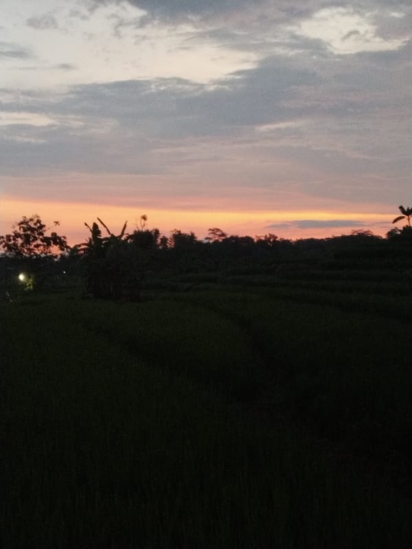 Evening documentation of rural landscapes and cultural artifacts in Pablengan