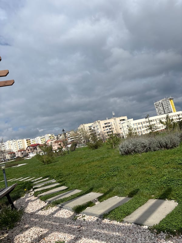 Park scene documented in Haskovo, Bulgaria under cloudy skies