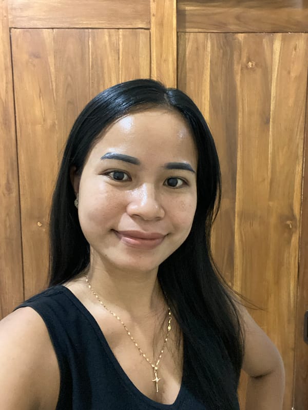 Woman takes selfie in North Kuta, Indonesia