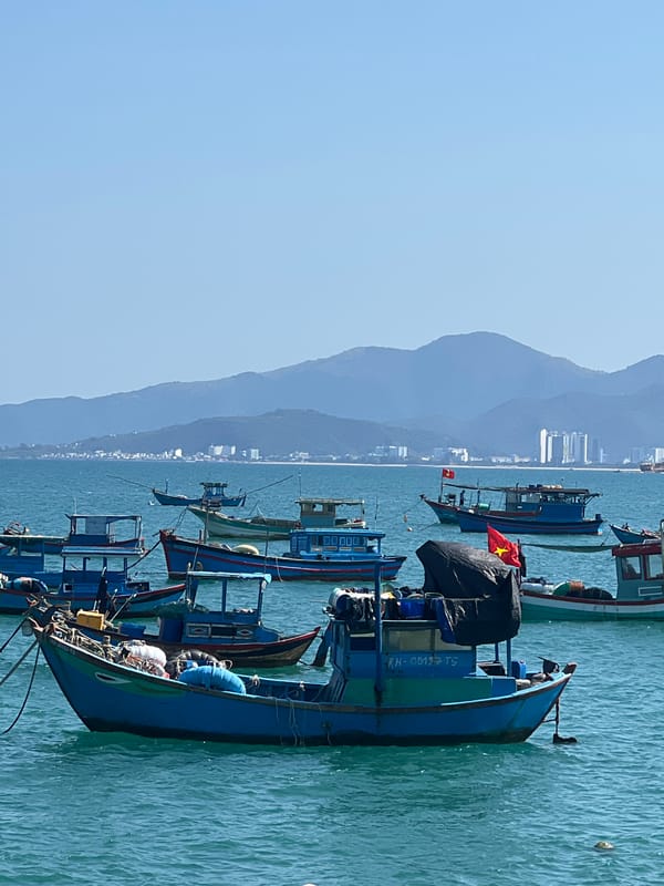 Morning scenes documented across Nha Trang harbor and coastline