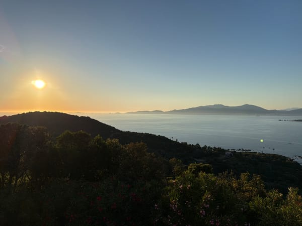 Sunset coastal scenes captured in Coti-Chiavari, France