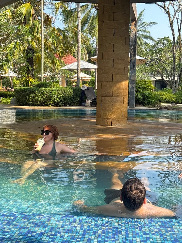 Pool scene captured in Khok Kloi, Thailand