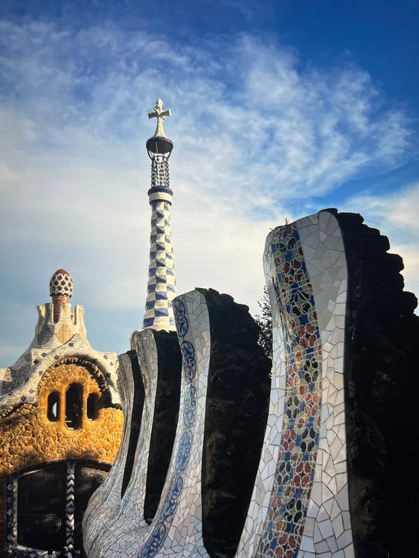 Barcelona tourist captures Gaudí sites, cafes, and French bulldog moments