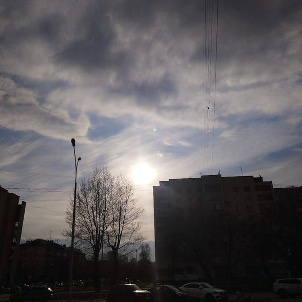 Overcast afternoon scenes documented around Lenin Monument in Yekaterinburg