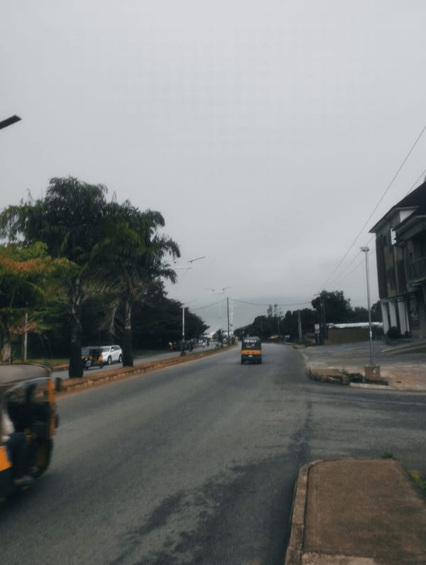 Overcast afternoon street scenes across Jos, Nigeria