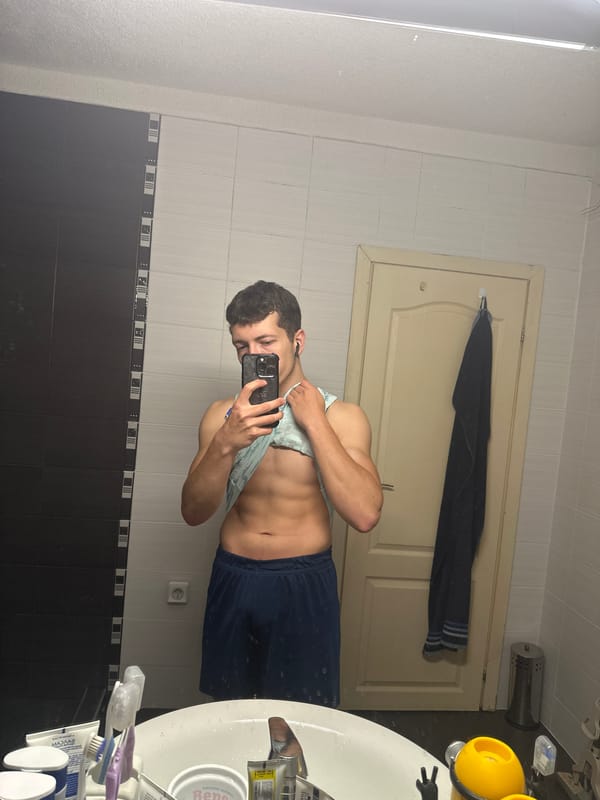 Bathroom selfies, anime figurines, and a PS4 controller at home