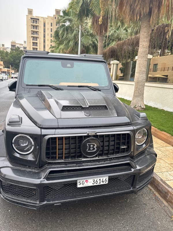Luxury Brabus G-Wagon spotted parked on Dubai street