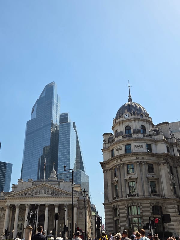 City of London landmarks documented during morning street walk