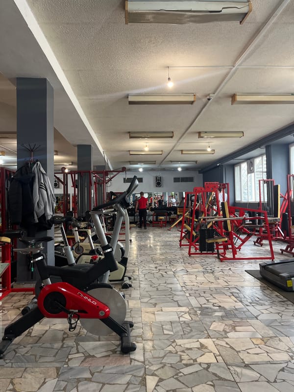 Gym interior documented in Svishtov, Bulgaria