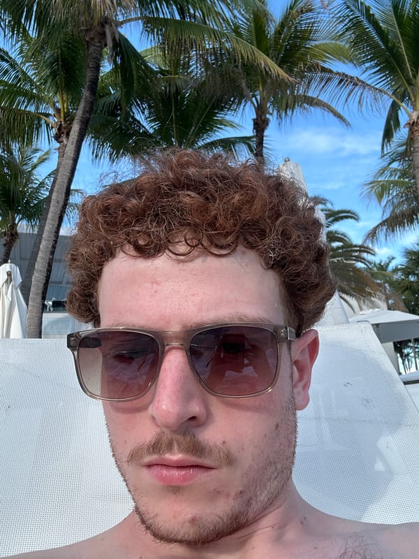 Evening poolside relaxation captured in Aventura, Florida