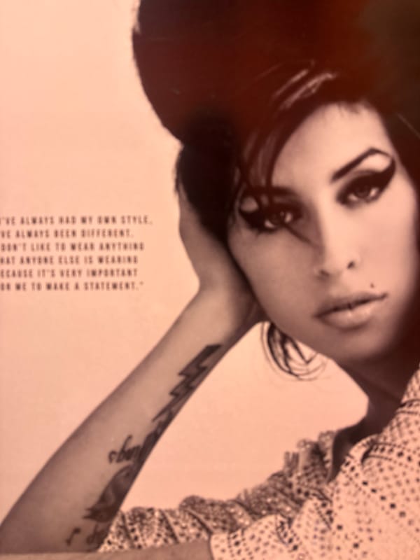 Amy Winehouse portrait photograph spotted in Torres Vedras, Portugal