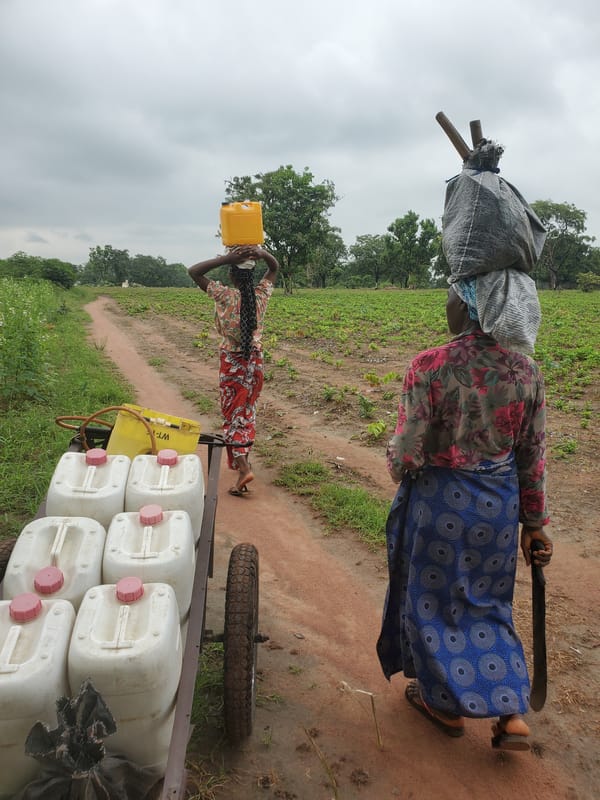 Morning rural life documented in Mararaba, Nigeria