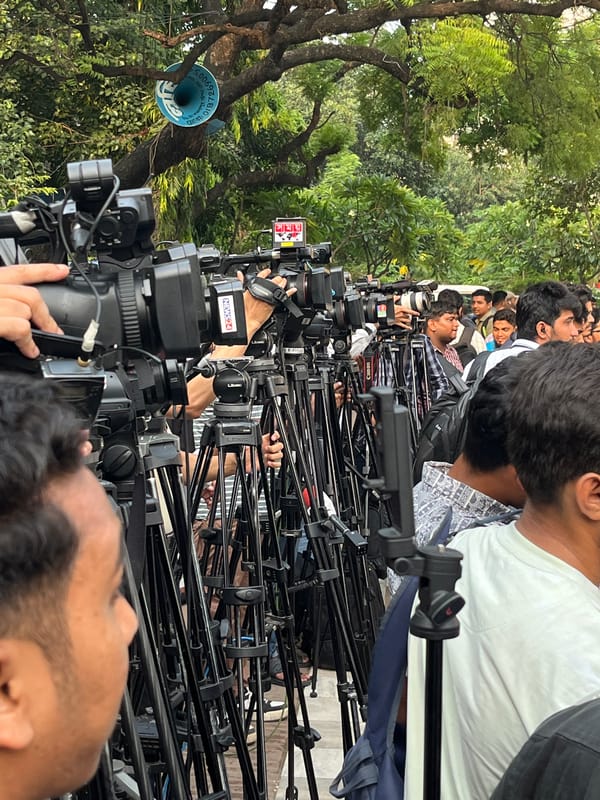 Large public gathering draws media attention at Dhaka mosque