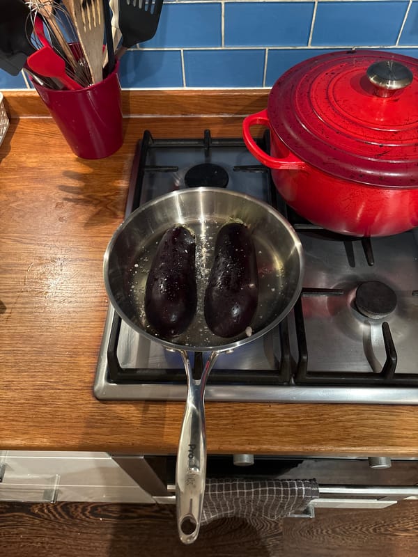 Home cooking preparations underway in London kitchen