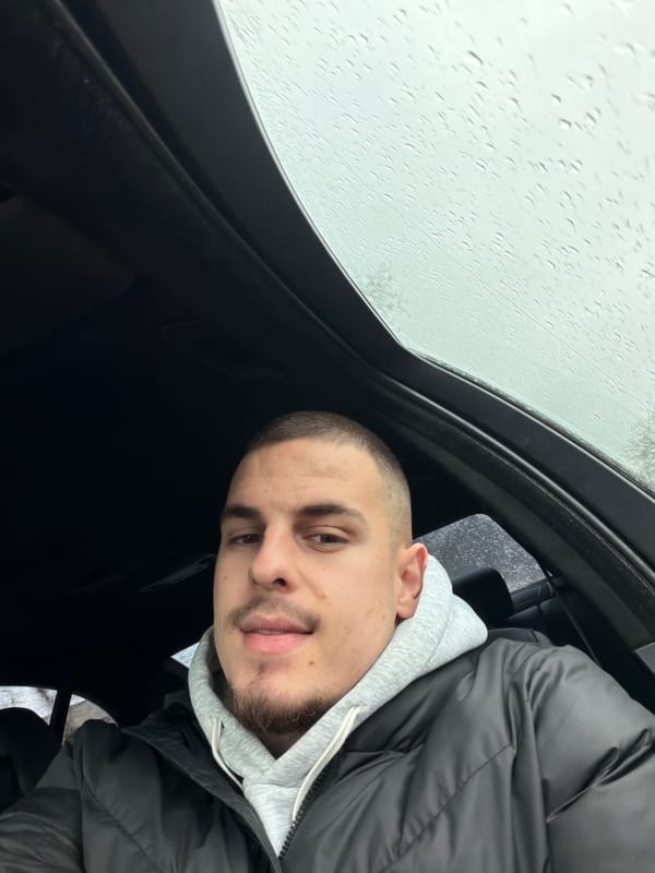 Man photographed in car during rainy weather in Plovdiv