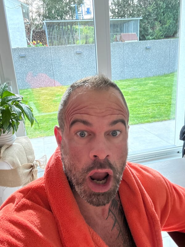 Morning scenes documented in Belgian town include selfie, backyard view