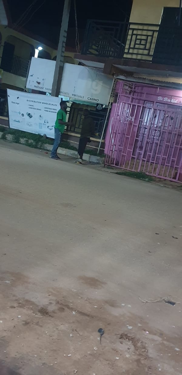 Nighttime street life documented in Narayi, Nigeria