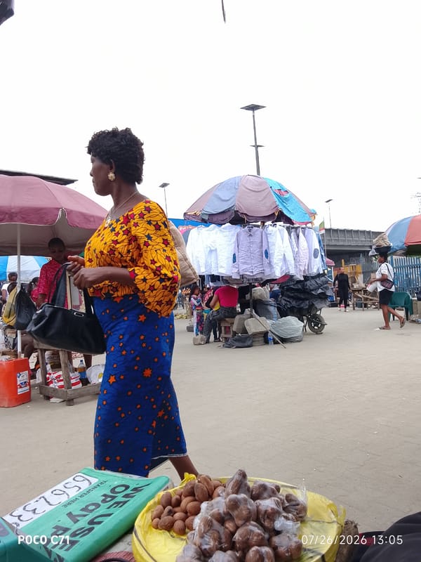 Street market activity across Lekki and Lagos on a busy afternoon.