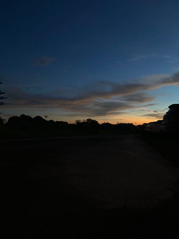 Evening stroll through Davao City's outskirts at dusk
