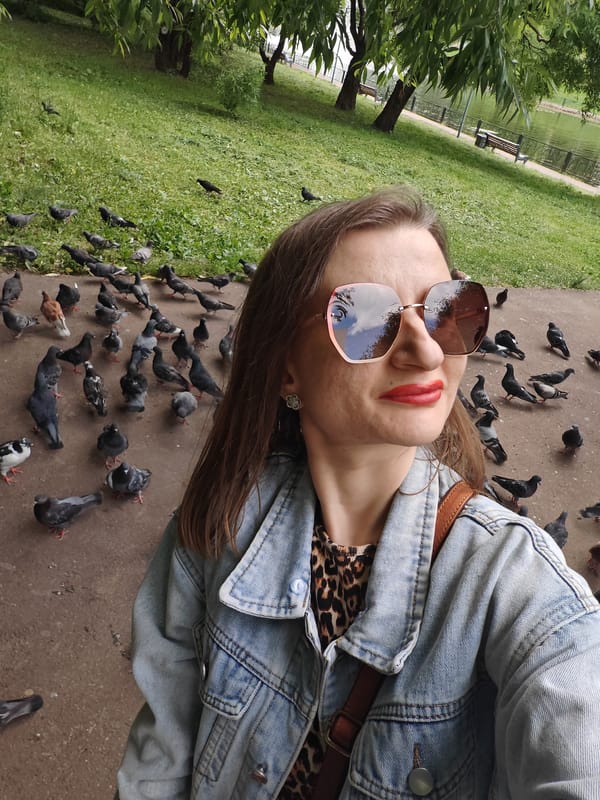 Morning park visit with dogs, pigeons, and fountain scenes