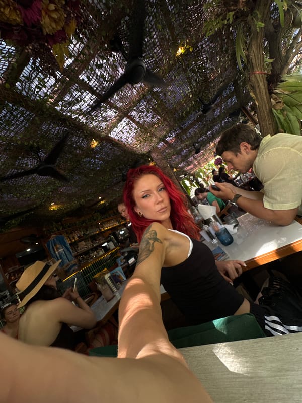 Casual cafe hangout at a tropical outdoor spot in Mengwi