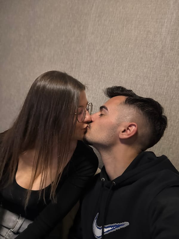 Couple shares intimate moments in Sofia over afternoon hours