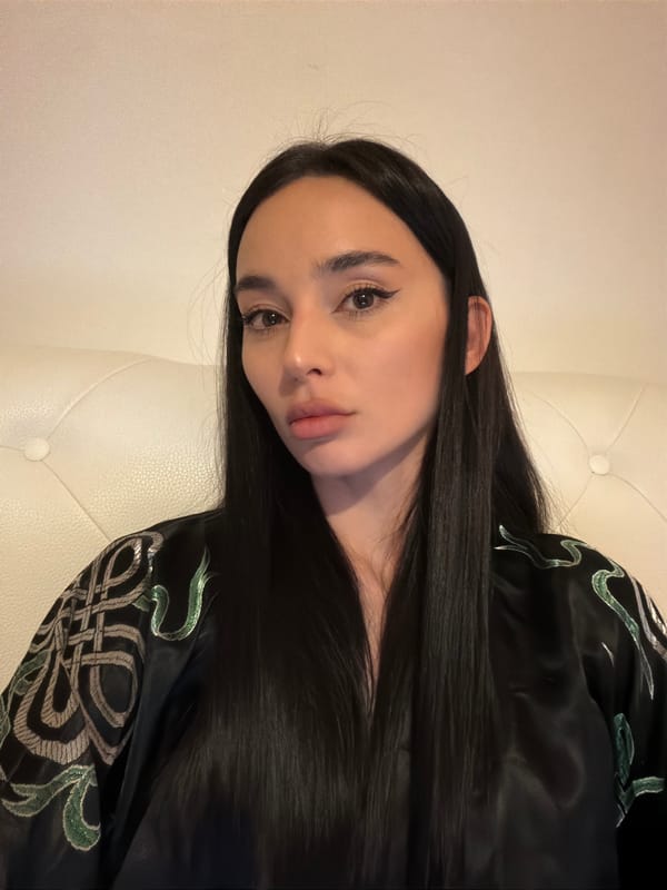 Evening photography session captures woman and artistic hand poses