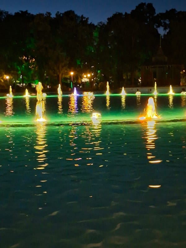 Plovdiv's Singing Fountains light up a summer night